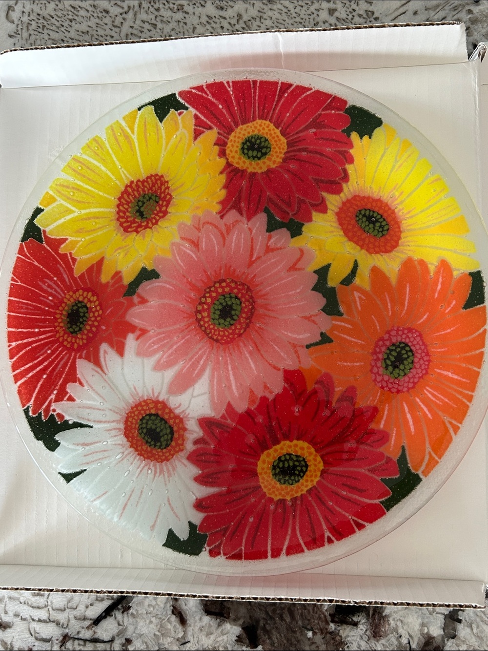 Peggy Karr Flower Plate